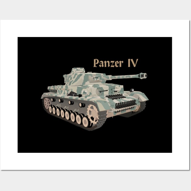 Panzer IV German WW2 Battle Tank Wall Art by NorseTech